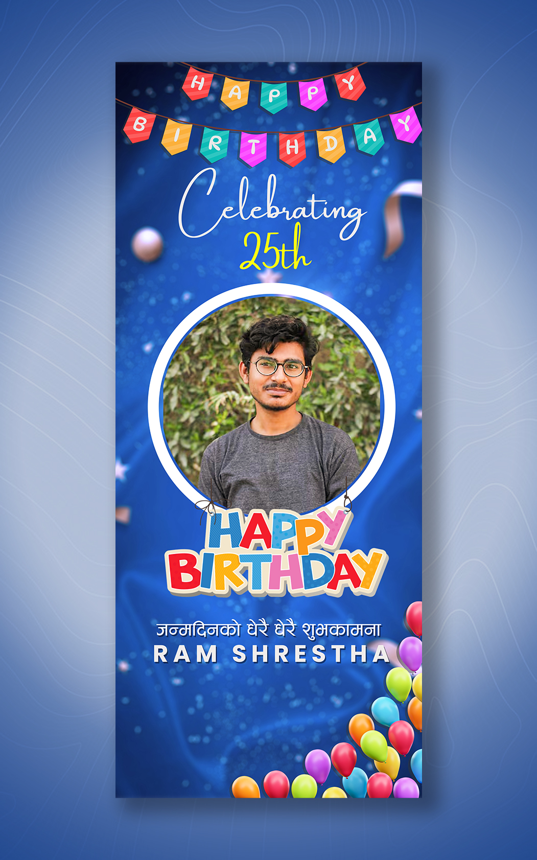 Birthday Pull-up Banner design